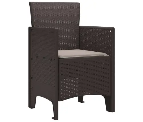 Dārza Krēsli Ar Spilveniem 2 Gab Brūnā Polirattanā Vidaxl Dārza Krēsli Ar Spilveniem 2 Gab Brūnā Polirattanā Vidaxl