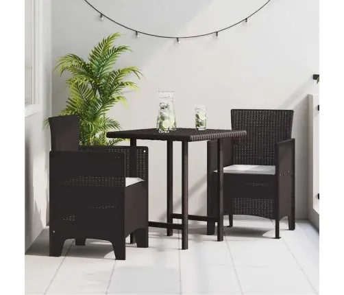 Dārza Krēsli Ar Spilveniem 2 Gab Brūna Poli Rotanga Vidaxl