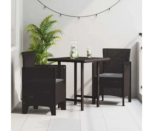 Dārza Krēsli Ar Spilveniem 2 Gab Brūns Vidaxl