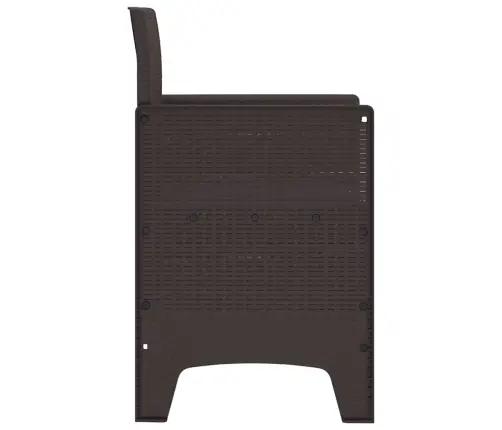 Dārza Krēsli Ar Spilveniem 2 Gab Brūns Vidaxl