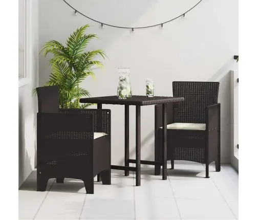 Dārza Krēsli Ar Spilveniem 2 Gab Brūnā Poli Rotangpalma Vidaxl