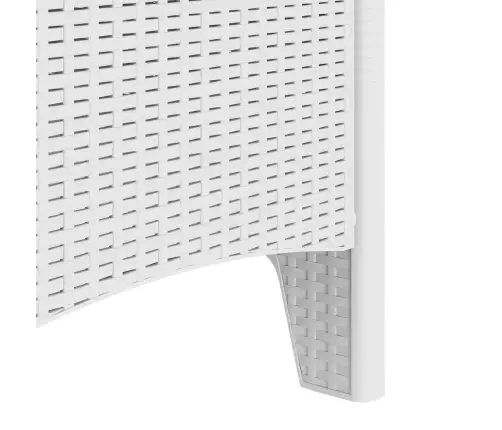 Dārza Krēsli Ar Spilveniem 2 Gab. Balts Poli Rotangpalma Vidaxl