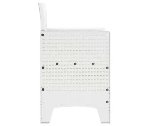 Sodo Kėdė 2 Pcs Balta 53 X 49 X 85 Cm Pp