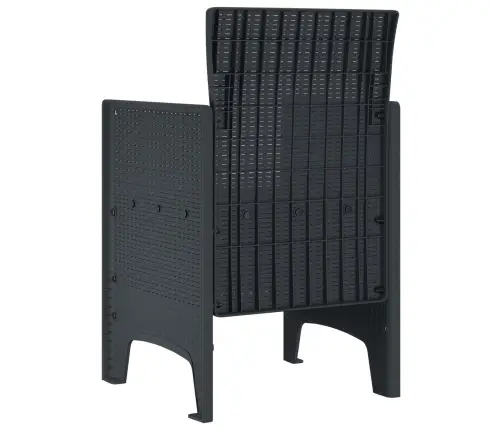 Aia Tool Padjaga 4 Pcs Antratsiit 53 X 49 X 85 Cm Polüpropüleen