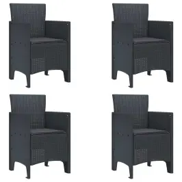 Dārza Krēsls 4 Pcs Antracīts 53 X 49 X 85 Cm Pp Vidaxl