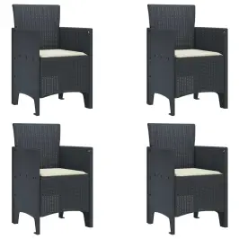 Sodo Kėdė 4 Pcs Antracitas 53 X 49 X 85 Cm Pp