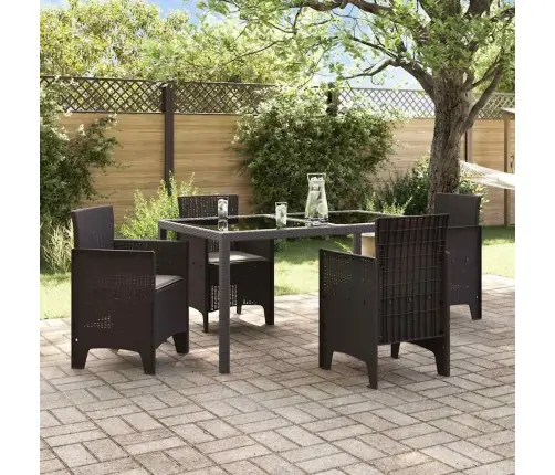 Dārza Krēsli Ar Spilveniem 4 Gab Brūni Polirattan Vidaxl Dārza Krēsli Ar Spilveniem 4 Gab Brūni Polirattan Vidaxl