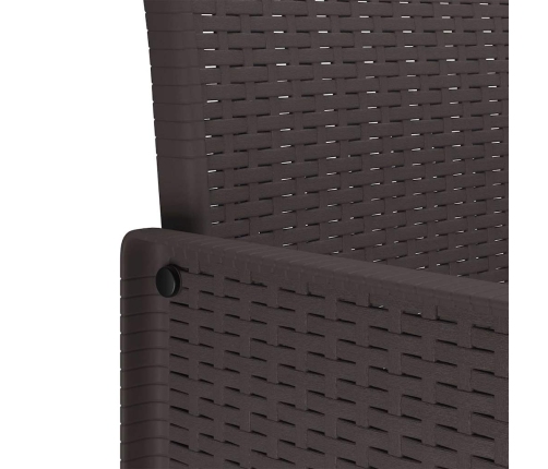 Sodo Kėdė 4 Pcs Ruda 53 X 49 X 85 Cm Pp