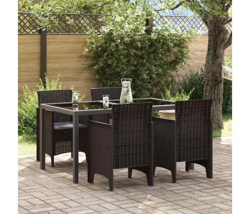 Sodo Kėdė 4 Pcs Ruda 53 X 49 X 85 Cm Pp