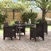 Sodo Kėdė 4 Pcs Ruda 53 X 49 X 85 Cm Pp