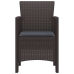 Sodo Kėdė 4 Pcs Ruda 53 X 49 X 85 Cm Pp