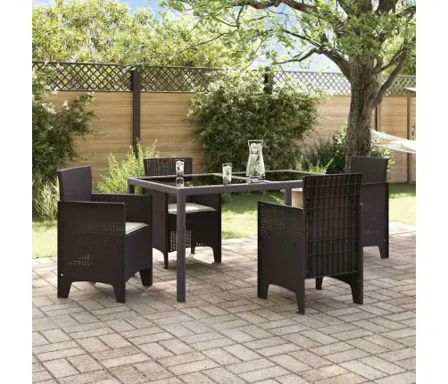 Sodo Kėdė 4 Pcs Ruda 53 X 49 X 85 Cm Pp