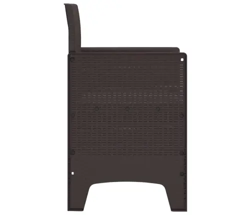 Sodo Kėdė 4 Pcs Ruda 53 X 49 X 85 Cm Pp