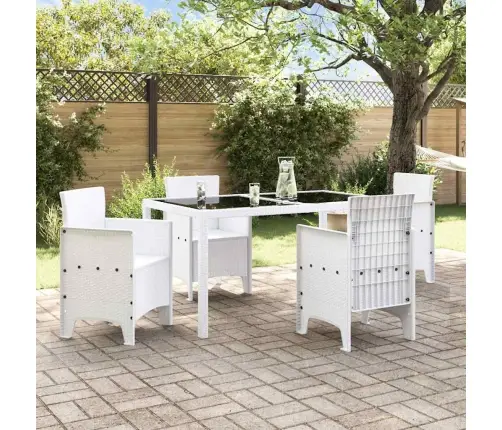 Sodo Kėdė 4 Pcs Balta 53 X 49 X 85 Cm Pp