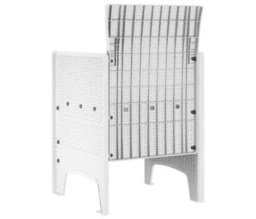 Sodo Kėdė 4 Pcs Balta 53 X 49 X 85 Cm Pp