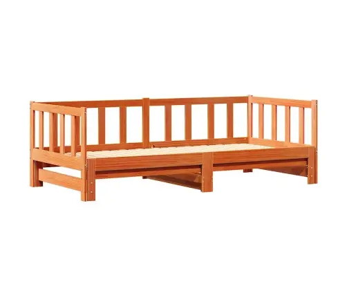 Vaikų Dienos Lova Su Traukiama Lova Vaško Ruda