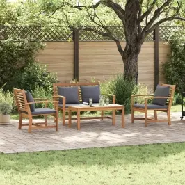 Aia Diivanikomplekt 4 Pcs Neutraalne Tugev Teakpuit