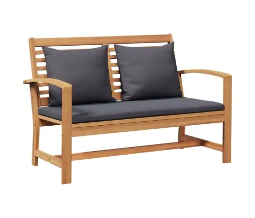 Sodo Sofų Rinkinys 3 Pcs Natūrali Kieto Teka Medžio