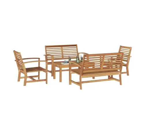 Aia Diivanikomplekt 5 Pcs Neutraalne Tugev Teakpuit