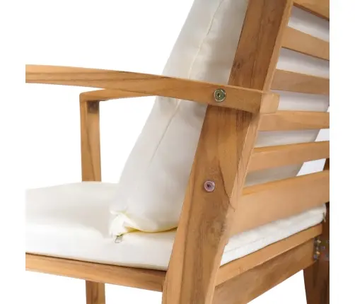 Dārza Dīvānu Komplekts 5 Pcs Dabiska Masīvs Tīkkoks