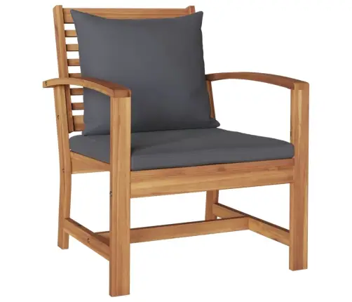 Dārza Dīvānu Komplekts 5 Pcs Dabiska Masīvs Tīkkoks