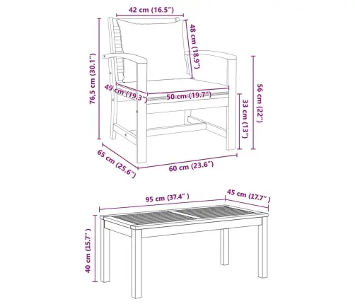 Dārza Dīvānu Komplekts 5 Pcs Dabiska Masīvs Tīkkoks