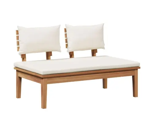 Sodo Sofų Rinkinys 4 Pcs Ruda Ir Grietinėlė