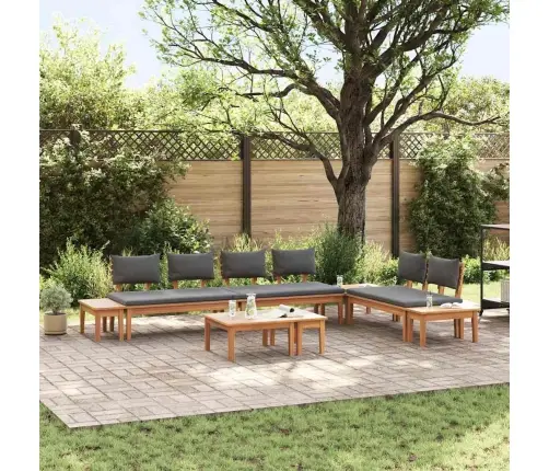 Aia Pinkide Komplekt Padjaga Ladustamisega 5 Pcs Pruun Ja Hall