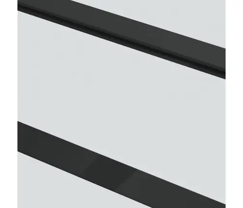 Bīdāmās Durvis Ar Stiprinājumiem, Melns, Stikls, 76X205 Cm Vidaxl