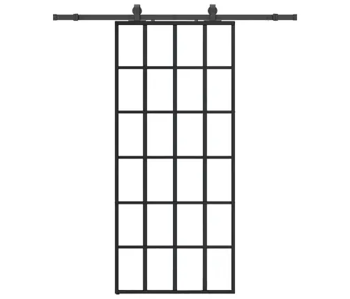 Liuguks Tarvikutega, Must, 90 X 205 cm Esg-Klaas