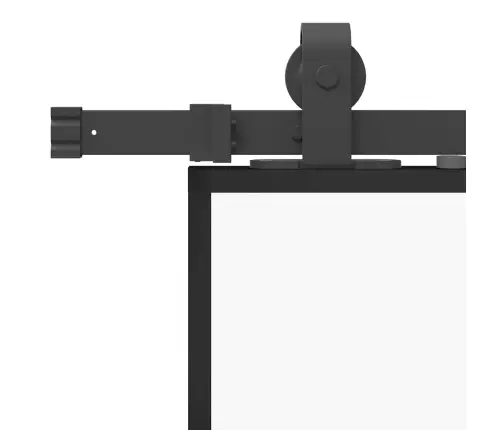 Liuguks Tarvikutega, Must, 90 X 205 cm Esg-Klaas