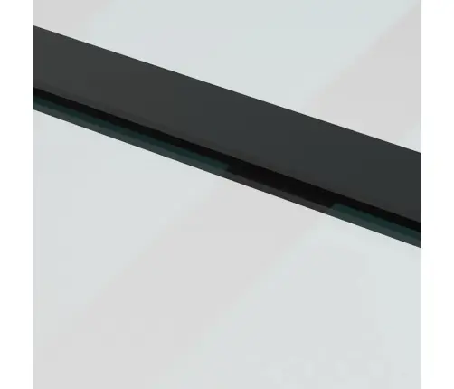 Liuguks Tarvikutega, Must, 76 X 205 cm Esg-Klaas