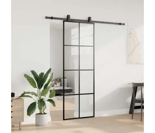 Liuguks Tarvikutega, Must, 76 X 205 cm Esg-Klaas