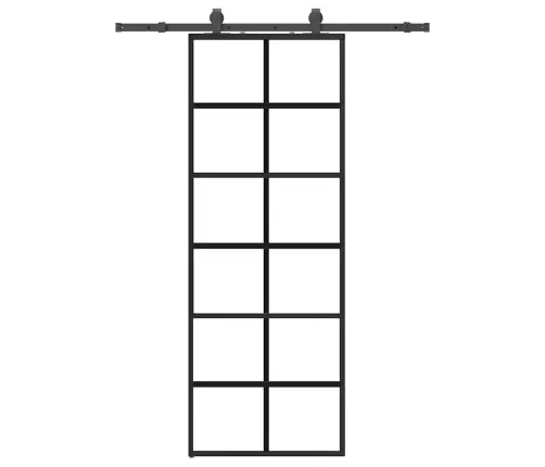 Liuguks Tarvikutega, Must, 76 X 205 cm Esg-Klaas