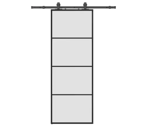 Liuguks Tarvikutega, Must, 76 X 205 cm Esg-Klaas