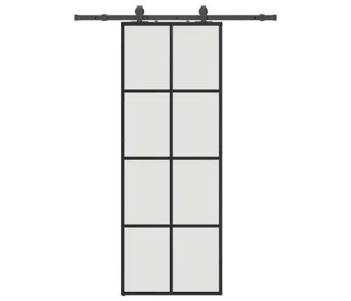 Liuguks Tarvikutega, Must, 76 X 205 cm Esg-Klaas