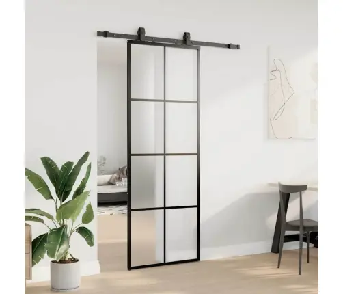 Liuguks Tarvikutega, Must, 76 X 205 cm Esg-Klaas