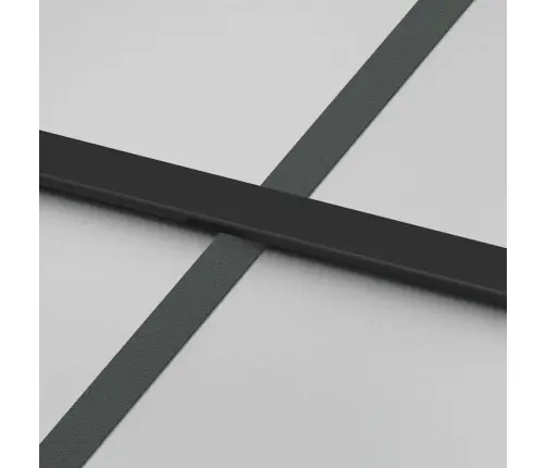 Liuguks Tarvikutega, Must, 76 X 205 cm Esg-Klaas