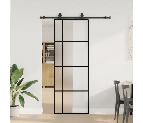 Liuguks Tarvikutega, Must, 76 X 205 cm Esg-Klaas