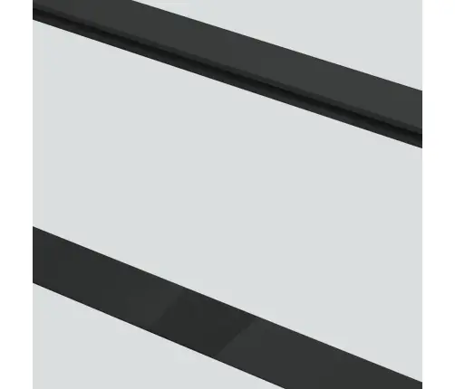 Bīdāmās Durvis Ar Stiprinājumiem, Melns, Stikls, 76X205 Cm Vidaxl