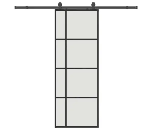 Liuguks Tarvikutega, Must, 76 X 205 cm Esg-Klaas