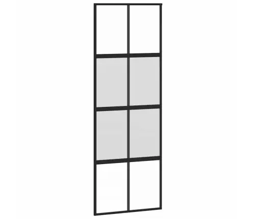 Stumdomos Durys Su Įrangos Rinkiniu, Juodas, 76X205 Cm