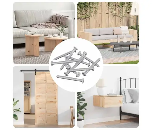 Mēbeļu Skrūves 1600 Pcs Sudraba Tērauds Vidaxl