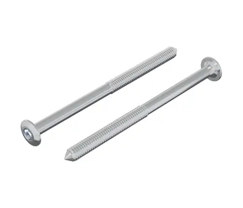 Skrūve 2 Pcs Sudraba M6 X 85 Mm Tērauds Vidaxl