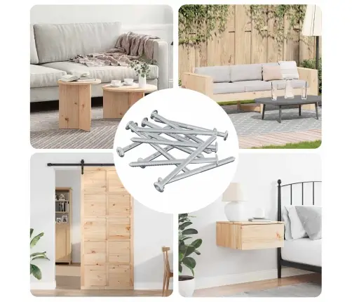 Skrūve 12 Pcs Sudraba M6 X 85 Mm Tērauds Vidaxl