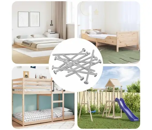 Skrūve 800 Pcs Sudraba M6 X 120 Mm Tērauds Vidaxl