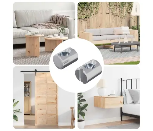 Cilindra Uzgriežņi 2 Pcs M6 X 13 Mm (Vītne Diametrs X H) Vidaxl