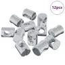 Mēbeļu Cilindra Uzgrieznis 12 Pcs Cinkots M6 X 13 Mm Dzelzs Vidaxl