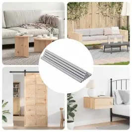 Vītņu Stienis 800 Pcs Sudraba Tērauds Vidaxl