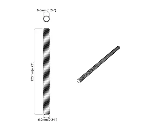 Vītņu Stieņi 12 Pcs Sudraba Vidaxl